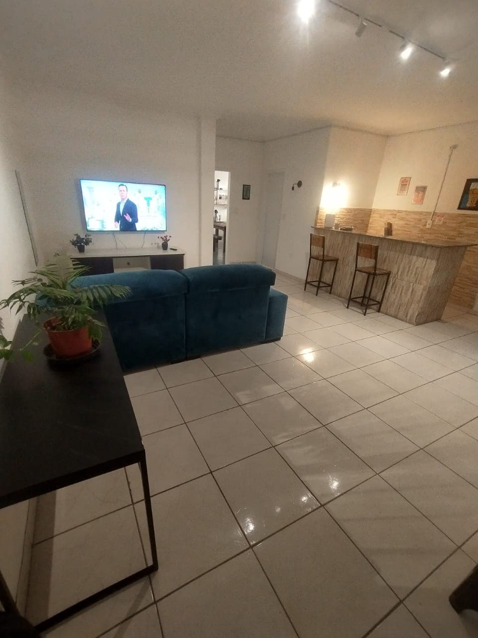 Ambiente de convivência com área social ampla