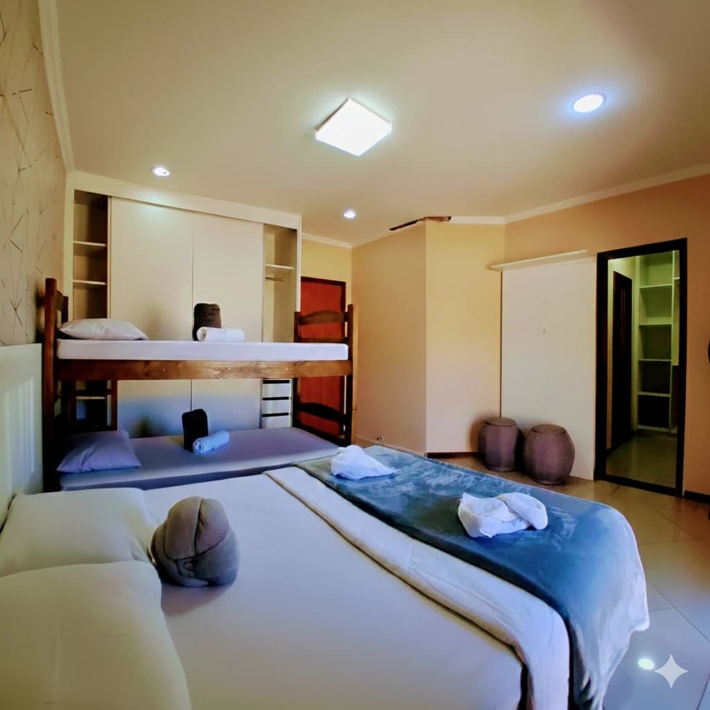 Interior de Suíte Click Hostel Unidade 374 - Próximo ao CPB